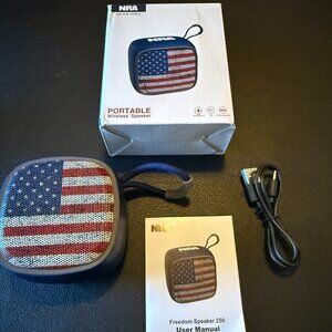 NRA Freedom Speaker Bluetooth Portable Speaker – American Flag Design